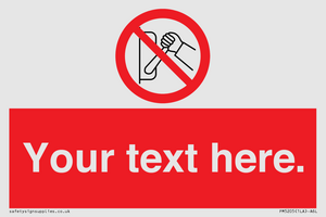 Custom Do Not Operate Sign